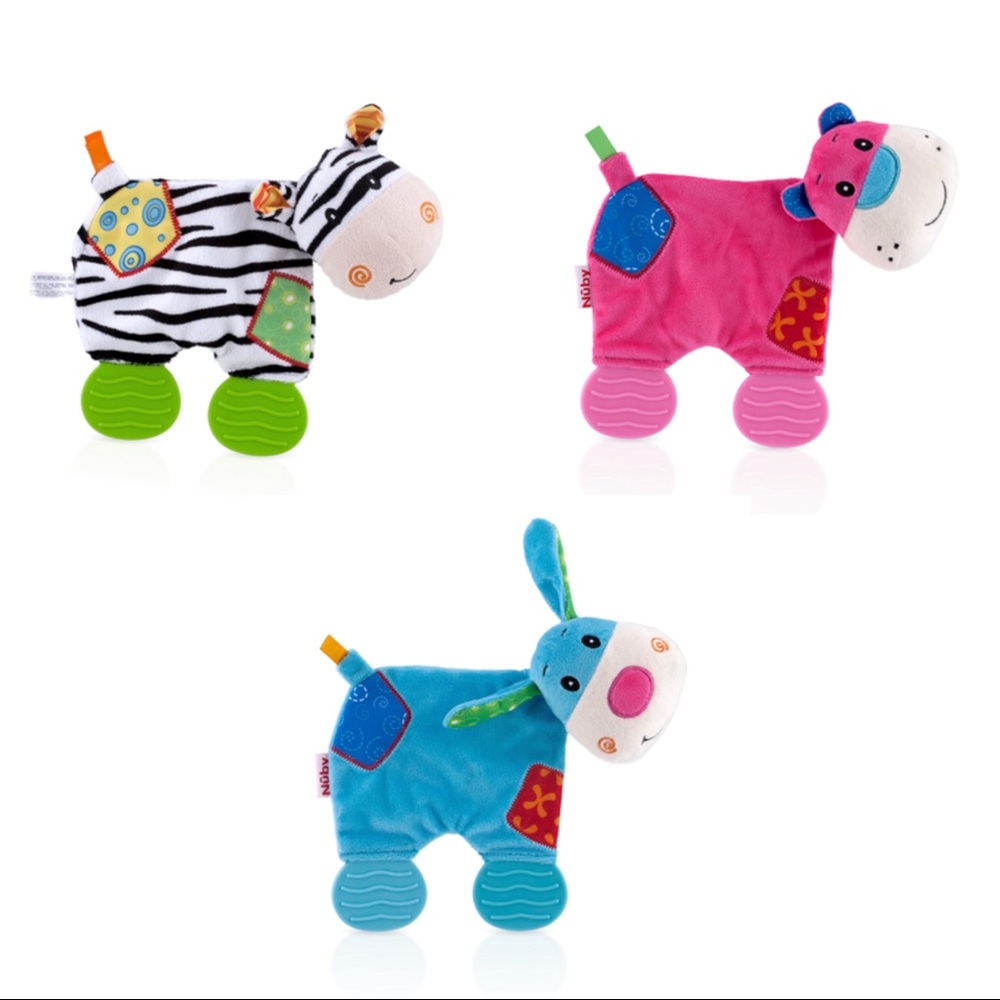New Nuby teether plush pal blanket